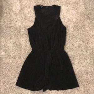 Bebe black lace romper x-small